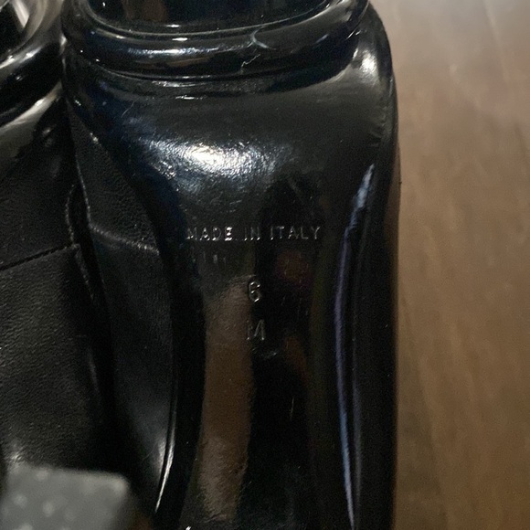 DIANE Von Furstenberg DVF Runway Black Leather Platform Pumps Size 6 - Picture 5 of 6